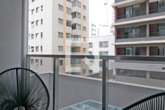 Varanda de kitnet/studio à venda com 1 quarto, 21m² em Consolação, São Paulo