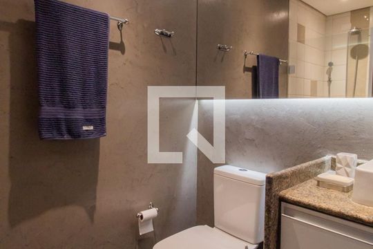 Banheiro de apartamento à venda com 1 quarto, 35m² em Paraíso do Morumbi, São Paulo