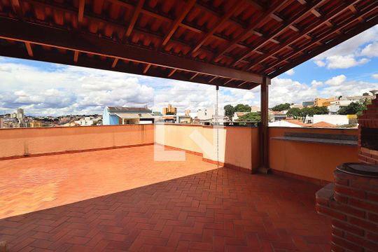 Área gourmet - Cobertura de apartamento à venda com 3 quartos, 200m² em Parque das Nações, Santo André