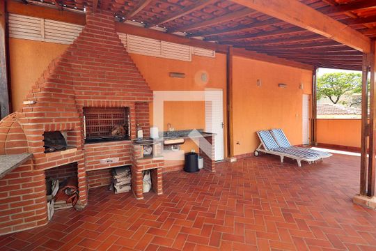 Área gourmet - Cobertura de apartamento à venda com 3 quartos, 200m² em Parque das Nações, Santo André