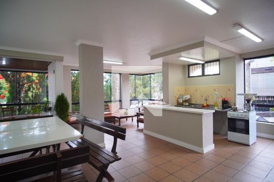 Área comum - Salão de festas de apartamento à venda com 2 quartos, 78m² em Mauá, Novo Hamburgo
