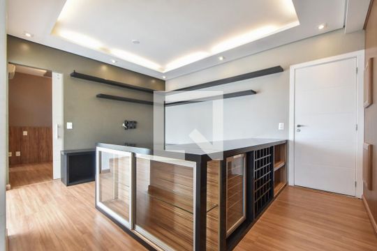 Sala de apartamento para alugar com 1 quarto, 53m² em Cidade Monções, São Paulo