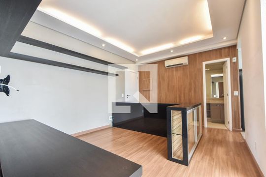 Sala de apartamento para alugar com 1 quarto, 53m² em Cidade Monções, São Paulo