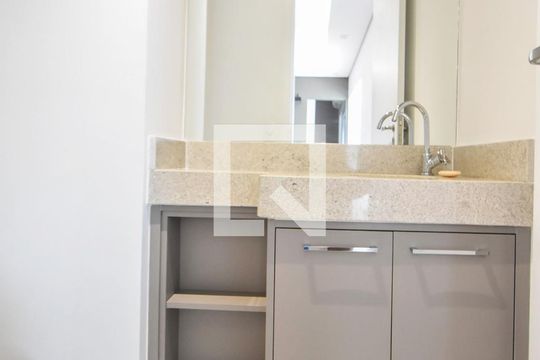Lavabo de apartamento à venda com 1 quarto, 53m² em Cidade Monções, São Paulo
