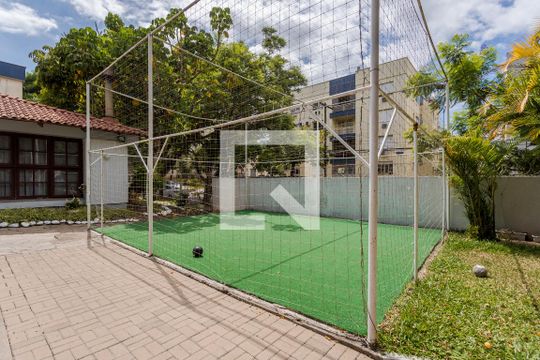 Área comum - Quadra de apartamento para alugar com 1 quarto, 45m² em Jardim do Salso, Porto Alegre