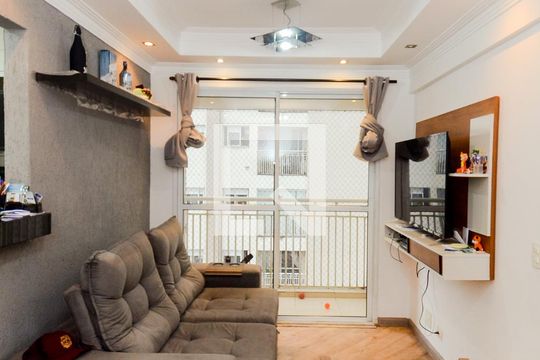 Sala de apartamento para alugar com 2 quartos, 47m² em Ponte Grande, Guarulhos