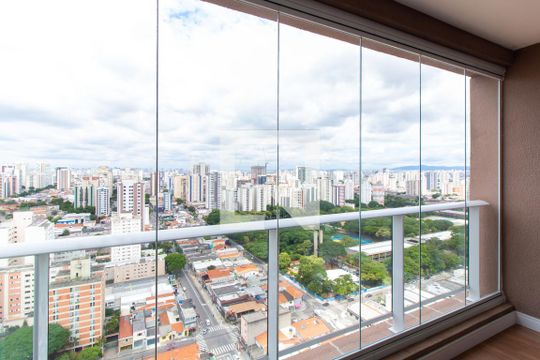 Varanda do Studio de apartamento para alugar com 0 quarto, 35m² em Vila Gomes Cardim, São Paulo