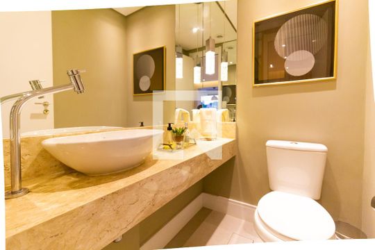 Lavabo de apartamento à venda com 2 quartos, 92m² em Vila Anastácio, São Paulo