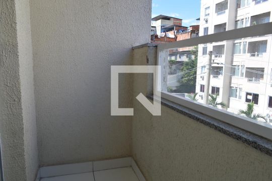 Varanda da Sala de apartamento à venda com 2 quartos, 48m² em Pechincha, Rio de Janeiro