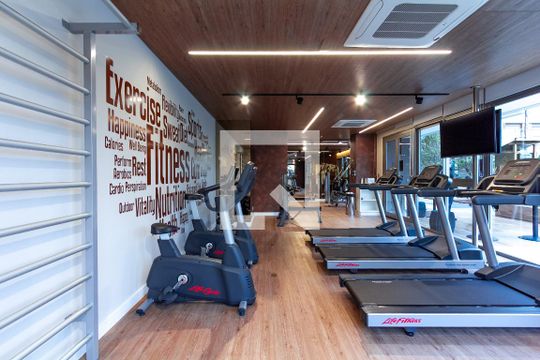 Área comum - Academia de apartamento à venda com 1 quarto, 64m² em Indianópolis, São Paulo