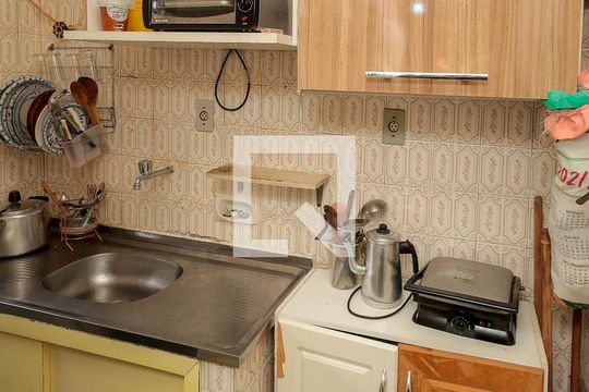 Cozinha de apartamento à venda com 2 quartos, 43m² em Piedade, Rio de Janeiro