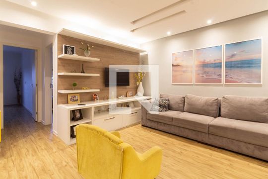 Sala de apartamento para alugar com 2 quartos, 82m² em Parque Esplanada do Embu, Embu das Artes