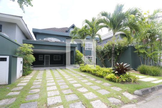 Fachada de casa de condomínio à venda com 4 quartos, 470m² em Barra da Tijuca, Rio de Janeiro