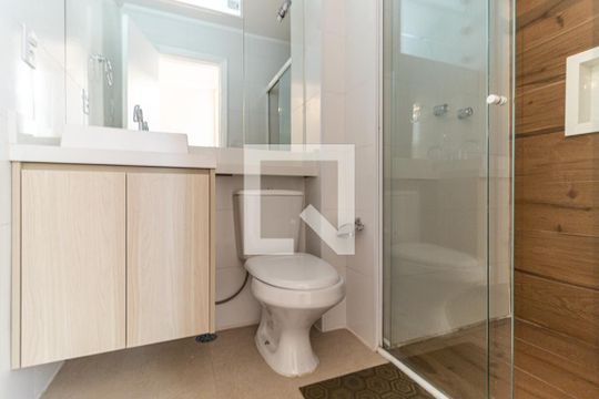 Banheiro Social de apartamento para alugar com 2 quartos, 90m² em Consolação, São Paulo