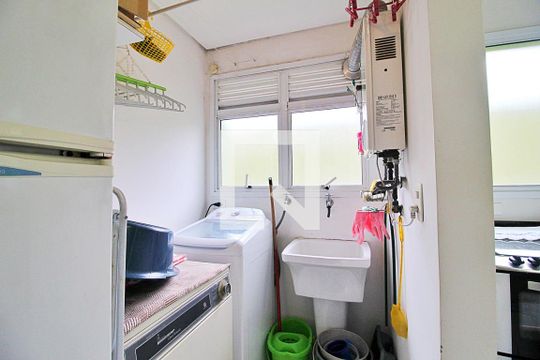 Área de Serviço de apartamento à venda com 3 quartos, 110m² em Campestre, Santo André