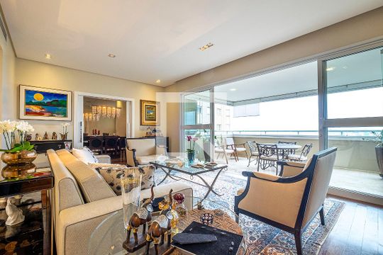 Sala  de apartamento à venda com 4 quartos, 264m² em Pinheiros, São Paulo