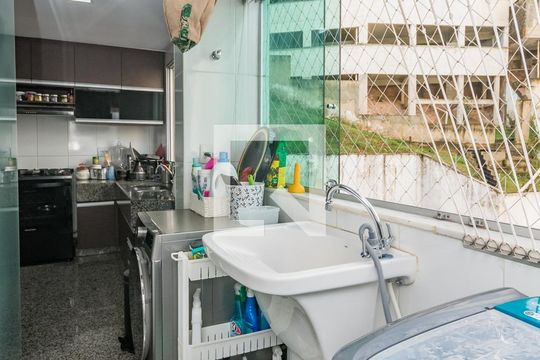 Área de Serviço de apartamento à venda com 4 quartos, 115m² em Buritis, Belo Horizonte