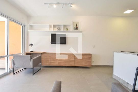 Sala de apartamento para alugar com 1 quarto, 43m² em Campo Belo, São Paulo