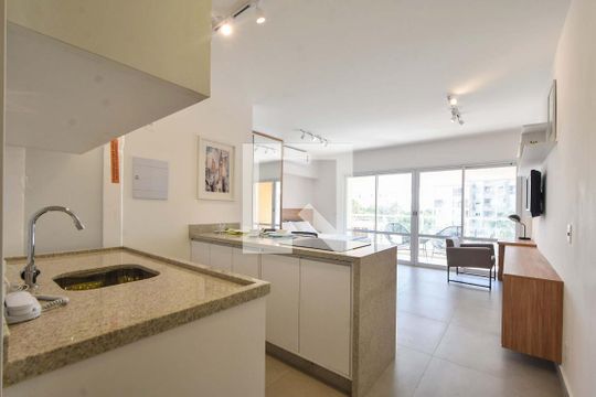 Vista Entrada de apartamento para alugar com 1 quarto, 43m² em Campo Belo, São Paulo
