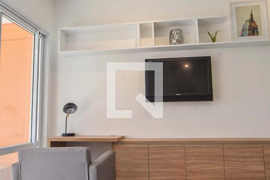 Sala de apartamento para alugar com 1 quarto, 43m² em Campo Belo, São Paulo