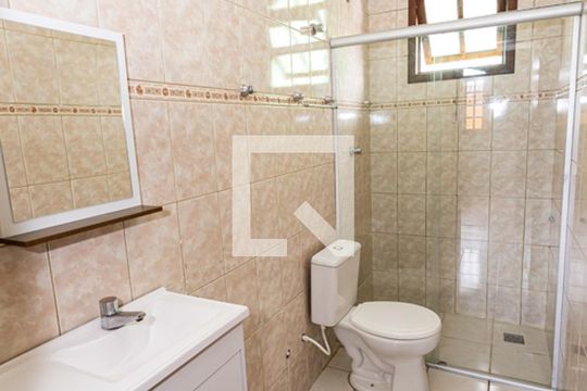 Banheiro de casa de condomínio para alugar com 3 quartos, 78m² em Santa Mônica, Belo Horizonte