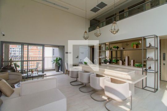 Área comum - Lounge Bar de kitnet/studio para alugar com 1 quarto, 28m² em Paraíso, São Paulo