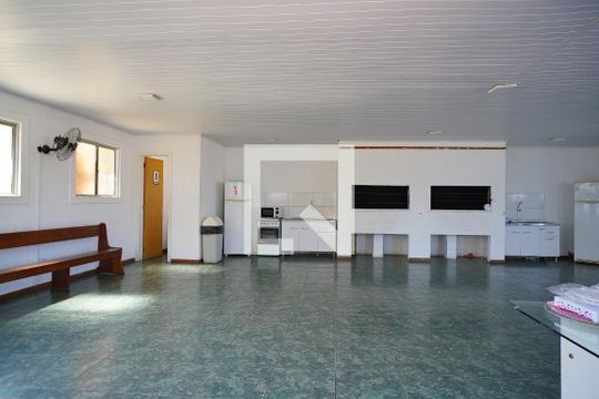 Área comum - Salão de festas de apartamento à venda com 2 quartos, 48m² em Rubem Berta, Porto Alegre
