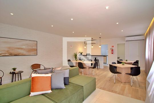 Área comum - Salão de festas de apartamento à venda com 2 quartos, 36m² em Paraisópolis, São Paulo