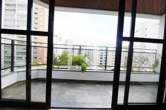 Varanda da Sala de apartamento para alugar com 3 quartos, 124m² em Real Parque, São Paulo