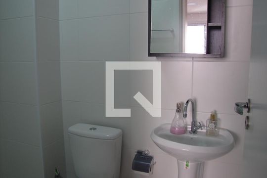 Banheiro da Suíte de apartamento à venda com 1 quarto, 28m² em Vila Penteado, São Paulo