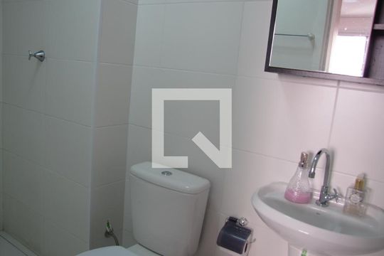 Banheiro da Suíte de apartamento à venda com 1 quarto, 28m² em Vila Penteado, São Paulo