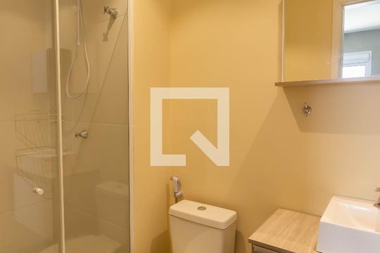 Banheiro da Suíte de kitnet/studio à venda com 1 quarto, 25m² em Vila Butantã, São Paulo