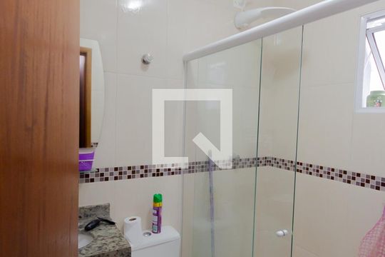 Banheiro da Suíte de apartamento à venda com 3 quartos, 120m² em Bangú, Santo André