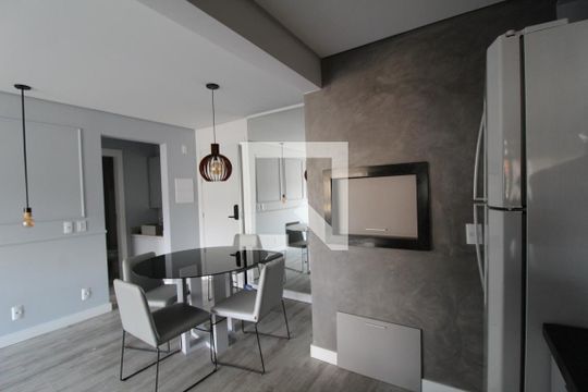 Detalhe da Sala de apartamento à venda com 1 quarto, 52m² em Centro, Canoas