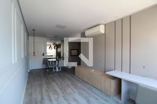Sala de apartamento à venda com 1 quarto, 52m² em Centro, Canoas