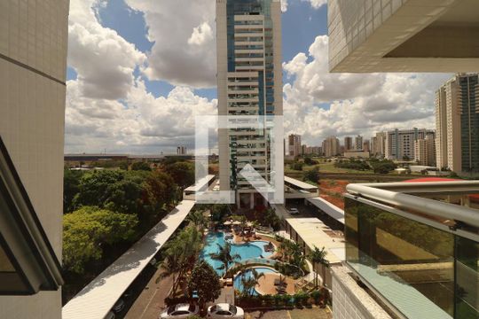 Vista da Sala de apartamento à venda com 1 quarto, 38m² em Sul (águas Claras), Brasília