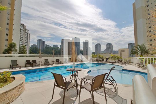 Área comum - Piscina de apartamento à venda com 2 quartos, 97m² em Vila Andrade, São Paulo