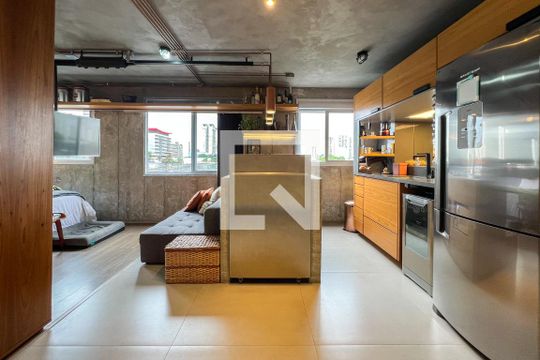 Cozinha de kitnet/studio à venda com 1 quarto, 35m² em Vila Leopoldina, São Paulo