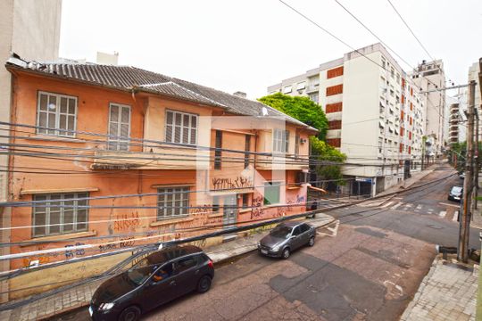 Sala - Vista de apartamento para alugar com 1 quarto, 44m² em Centro Histórico, Porto Alegre