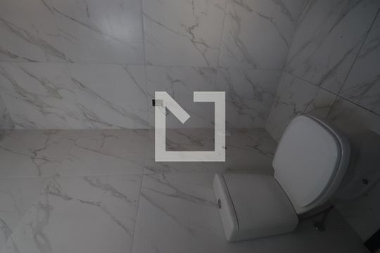 Banheiro do Quarto 1 - Suíte de apartamento à venda com 2 quartos, 95m² em Utinga, Santo André