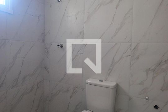 Banheiro do Quarto 1 - Suíte de apartamento à venda com 2 quartos, 95m² em Utinga, Santo André