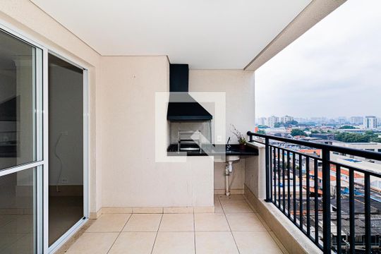 Varanda Gourmet da Sala de apartamento à venda com 3 quartos, 80m² em Vila Guilherme, São Paulo