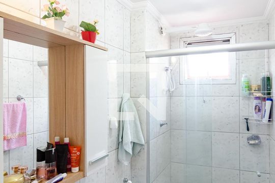 Banheiro Social de apartamento à venda com 2 quartos, 50m² em Americanópolis, São Paulo