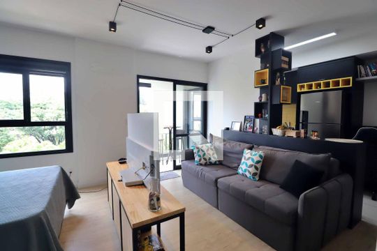 Sala de kitnet/studio à venda com 1 quarto, 43m² em Campestre, Santo André