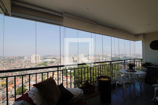 Varanda da Sala de apartamento à venda com 2 quartos, 87m² em Jardim Caboré, São Paulo