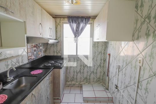 Cozinha e Área de Serviço de apartamento à venda com 2 quartos, 42m² em Rio dos Sinos, São Leopoldo