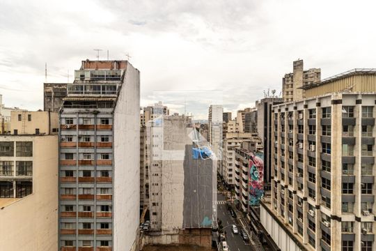 Vista do Studio de kitnet/studio para alugar com 1 quarto, 27m² em República, São Paulo
