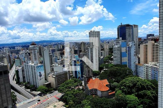 Vista de apartamento à venda com 1 quarto, 44m² em Consolação, São Paulo
