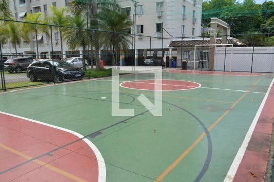 Área comum - Quadra Poliesportiva de apartamento à venda com 1 quarto, 50m² em Taquara, Rio de Janeiro