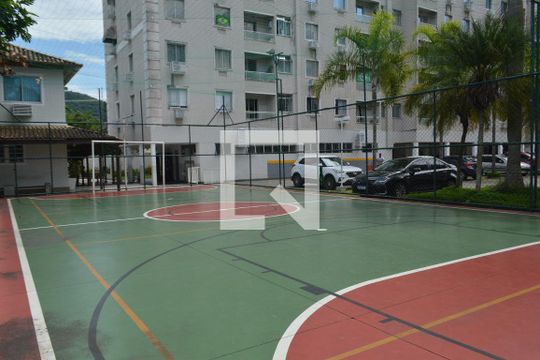 Área comum - Quadra Poliesportiva de apartamento à venda com 1 quarto, 50m² em Taquara, Rio de Janeiro